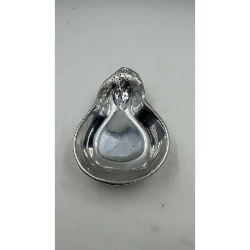 Vintage Eggplant Aluminum Candy Dish Made in Mexico